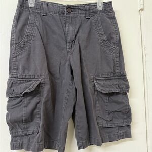 Urban Pipeline Charcoal Cargo Shorts for Men